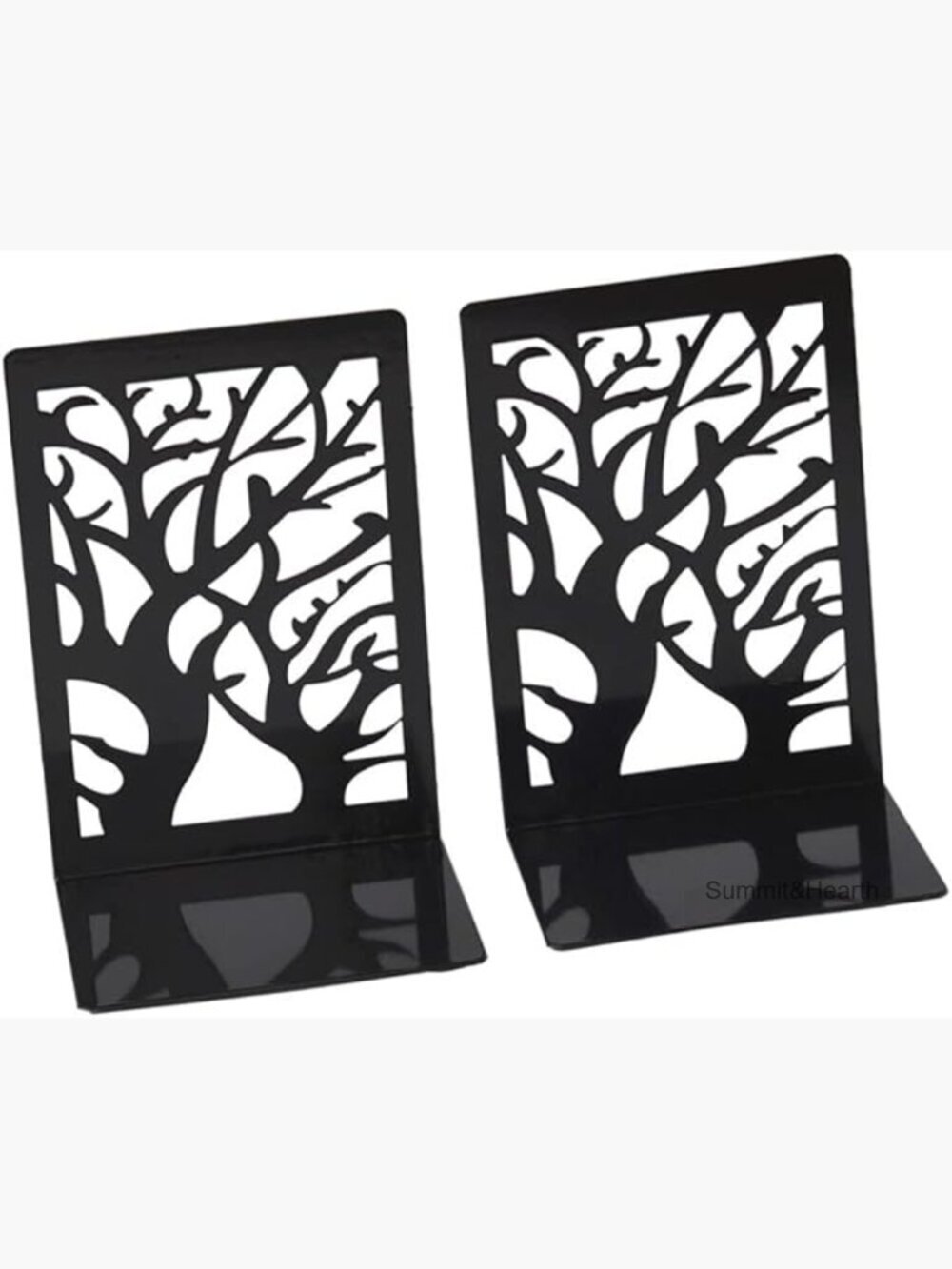 Heavy Duty Metal Bookends Non-Skid Office Library Home Decor